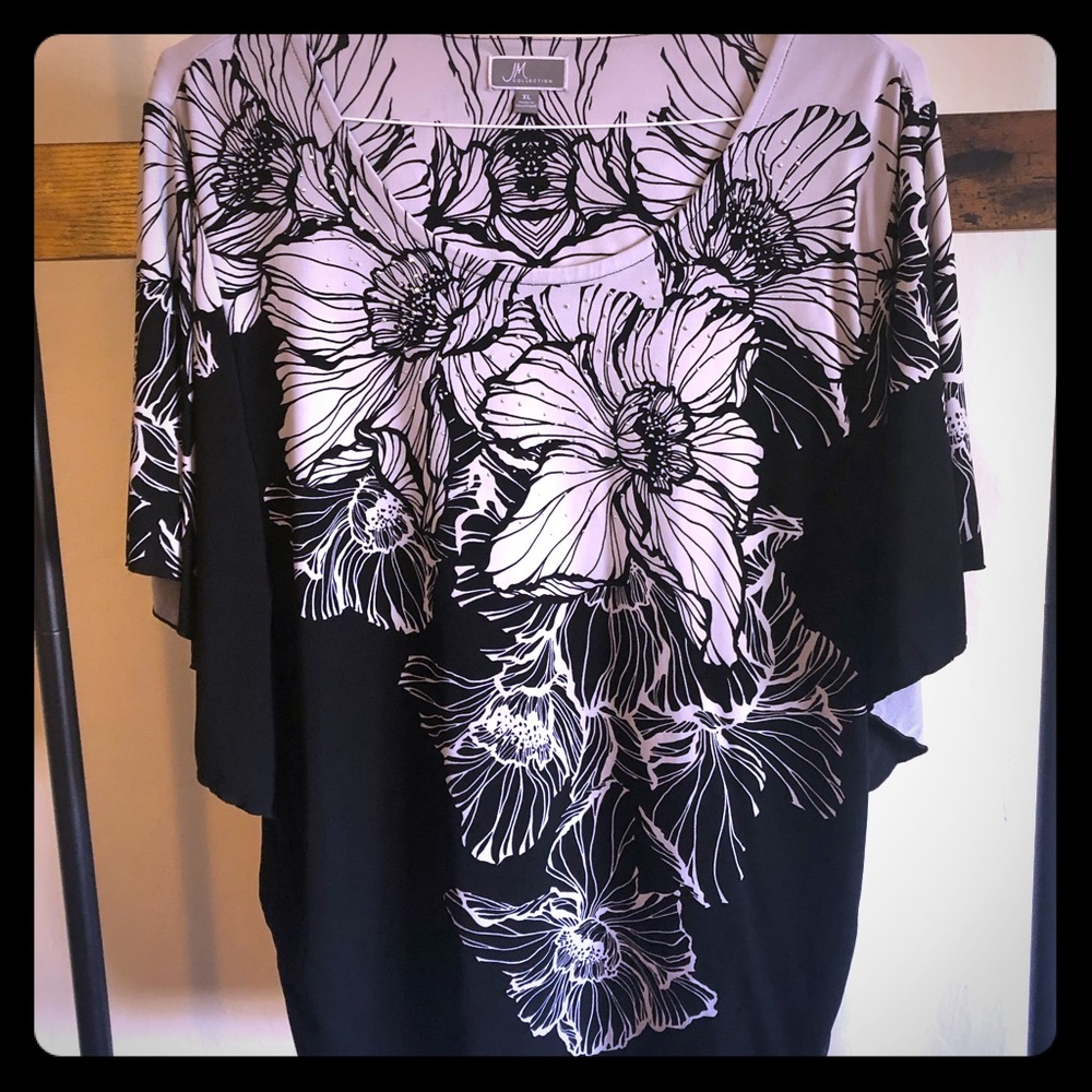 JM Collection Embellished Blouse